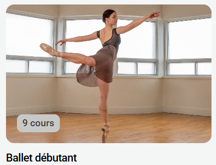 cours de danse ballet en ligne